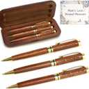 Renawe Cool Wooden Pens with Pen Box Gift for Mom, Mother In Law, Christmas, Mother's Day, Birthday Ideas, Cute Engraved Pens, Unique Presents for New Mom from Daughter Son