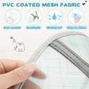 Supet Cat Cone Collar Soft to Stop Licking Scratching, Breathable Comfortable Mesh Recovery Cone for Cats After Surgery Neuter, Lightweight E Cone Collar Alternative (M)