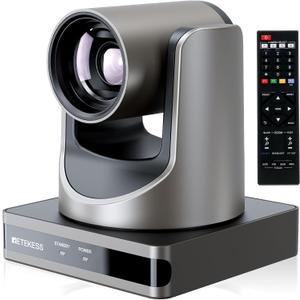 Retekess TC202 PTZ Camera 12x Optical Zoom, 16x Digital Zoom, AI AutoTracking, Works with Skype, OBS, YouTube,Video Conferencing System for Church Worship and Event Retekess TC202 PTZ Camera 12x Optical Zoom, 16x Digital Zoom, AI AutoTracking, Works with Skype, OBS, YouTube,Video Conferencing System for Church Worship and Event