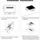 4 in 1 Bathroom Exhaust Fan with Light and Heater, 1800W Heating Power, 40W Quiet Vent Fan - 190 CFM & 1.0 Sone Bath Fan with Light, 1500lm LED Light, Easy to Install, Remote Control, UL Listed