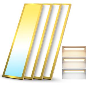 AIKVSXER 1x4 LED Flat Panel Light Flush Mount for Auditoriums Hotel - 50W 5500LM 120V 3000K/4000K/5000K Triac Dimming 10%-100% Kitchen Lights Surface Mount -ETL DLC AIKVSXER 1x4 LED Flat Panel Light Flush Mount for Auditoriums Hotel - 50W 5500LM 120V 3000K/4000K/5000K Triac Dimming 10%-100% Kitchen Lights Surface Mount -ETL DLC
