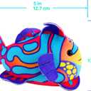4 x zhuzhu (Mandarin + Blue Tang Fish 2-Pack C | Stuffed Animals with Motor Inside | Robotic Fish Toys Suitable for Ocean Party Favors | Batteries Required