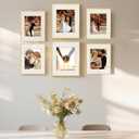 Upsimples Aluminum 11x14 Picture Frame Gold, Display Photo 8x10 with Mat or 11 x 14 without Mat, Wall Hanging Metal Poster Frame with Acrylic Cover, 1 Pack