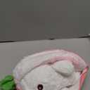 2PCS Reversible Carrot Strawberry Bunny Plush with Zipper, Easter Bunny Stuffed Animal Toy, Cute Rabbit Plushie Birthday Gift for Boys Girls Kids (1pcs 10" Strawberry)