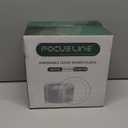 FOCUSLINE 100 Clear Silver Plastic Plates 10 Inch, Disposable Clear Plates with Silver Rim, Premium Hard Plastic Plate Fancy Disposable Dinner Plate for Wedding Parties