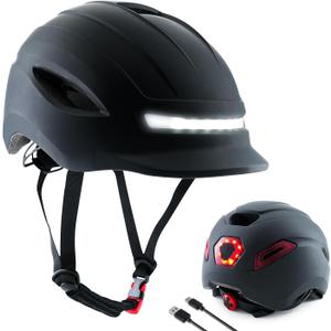 Masdio Lightweight Bicycle Helmets with LED Lights, Adult Bike Helmets, Large & Standard Size, Helmets for Adults