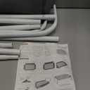 Elevated Dog Cot Bed with Headrest - Raised Dog Bed Frame Extra Sturdy for Large Pets, Tool-Free Assembly Outdoor Pet Hammock Off Ground with Non-Slip Feet & Waterproof Teslin Mesh Size 41.3*25.9*10.76