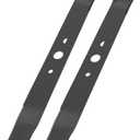 Lawn Mower Replacement Blade Compatible with Ryobi 40V Brushless RY40180, RY40190, RY401110, RY401120 Model Mowers, 2 Pack, Replaces AC04020, HalfMoon + Round Center Hole