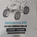 ELEMARA 24V Iron-Frame 2 Seater Ride on ATV for Big Kids