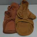 2 Pack Dog Hoodie Warm Hood Dog Sweater Cold Weather Small Dogs Sweatshirt Comfort Pet Clothes for Small Medium Dogs with Pockets Cats Chihuahua Clothes for Male Female Girl Boy Sporty Daily Wear, Small