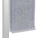 Hand Towel Holder Stand for Bathroom, L- Shaped Standing Hand Towel Rack, Towel Bar Kitchen Vanity Countertop Organizer, SUS304 Stainless Steel Material (Marble Base, Chrome)