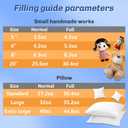 Bupete 1.76lb Pillow Stuffing for Couch Pillows, Polyester Filler, Stuffing for Polyfill for Stuffed Animal Crafts, Pillow Stuffing, Cushions Stuffing (28.2 oz)