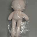 niannyyhouse 30cm  Plush Doll Plain Glossy Standing Sitting Humanoid Stuffed Toys Dress Up Wearable Clothing (30cm-Without Skeleton)