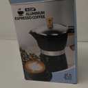 9 Cup Aluminum Moka Pot Classic Stovetop Espresso Coffee Maker 450ml 15oz Coffeemaker Percolator Mocha Pot Greca Coffee Maker Cafe Makers for Italian and Cuban Caf Brewing Black