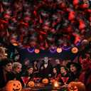 RoundFunny 3.3 ft Halloween Cotton Cloud for Ceiling Artificial Cloud Prop Decoration Hanging Decor with LED String Light for Holiday Party Room Stage Magic Horror School Classroom Supplies