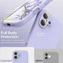 for iPhone 17 Case, Liquid Silicone Cover with Camera Protection Anti-Scratch Soft Microfiber Lining Shockproof Protective Phone Case for iPhone 17 6.3", Lilac