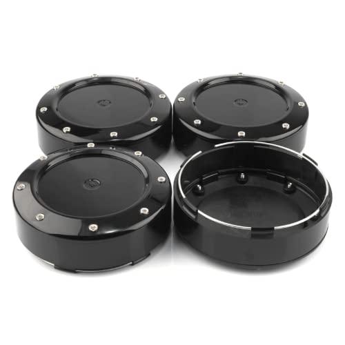 GTownWorks 4pcs Wheel Center Caps for Mayhem Wheels Center Hubcaps Black Center Cover Replacement (Outer Diameter 5.1in/Clip Diameter 4.84in)