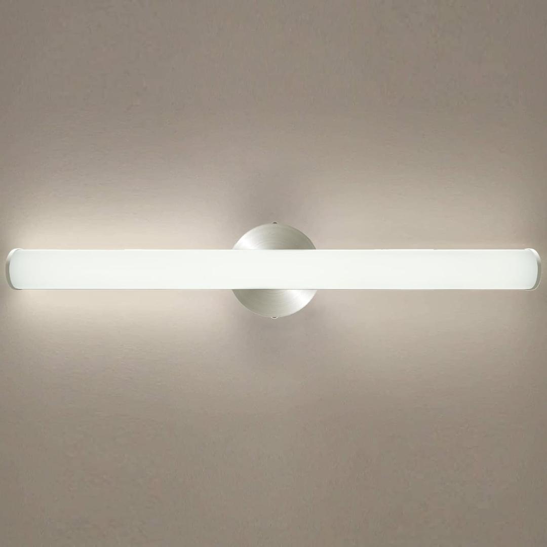 OOWOLF LED Bathroom Vanity Light, 16W 24inch Bathroom Lights Fixture,1600LM Led Vanity Lights Bar, 4000K Natural White Bath Wall Lighting Fixture Sconce Indoor, Vanity Light Fixtures Over Mirror