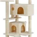 Sweetcrispy 54-inch Cat Tree Tower with Scratching Posts, Indoor Use