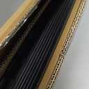 1" Rise Threshold Ramp for Doorways, 35.5" Wide Rubber Ramp for Wheelchairs, Walkers & Scooters, Cut-to-Fit Angled Entry Mat Ramp for Safer Home Access for Seniors & Kids