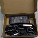 24V Scooter Charger Only Compatible for Razor SX500 MX500 MX650 Mcgrath RSF650 Dirt Bike, Crazy-Carts XL, Dirt Quad 500 ATV DXT Battery Charger with 24V 3-Pin Male XLR Power Supply