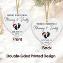 NewEleven Pregnancy Announcement Gifts for Husband Wife Family, Gender Reveal Gifts, Pregnancy Gift for Expecting Mom, for New Mom, New Dad, New Parents - Ornament (See You in 2026 White Heart)