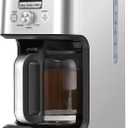 Gevi 14-Cup Programmable Coffee Maker, Drip Coffee Machine with Normal & Strong Brew for Home and Office, Glass Carafe, 2-Hour Keep Warm, Pause & Serve, Auto Shut Off, Silver