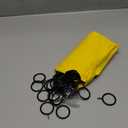 60 Pieces Metal Drapery Curtain Rings Curtain Hanging Rings and 60 Pieces Metal Curtain Drapery Pin Hooks for Window Curtain, Door Curtain and Shower Curtain (Black)