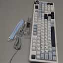 AULA S98 Pro Wireless Mechanical Keyboard,Smart Screen & Knob,Tri-Mode BT5.0/USB-C/2.4GHz Creamy Keyboard,Pre-lubed Linear Switches,Hot Swappable RGB Backlit Computer Gaming Keyboards (White&Blue)