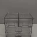 HBlife Stackable Clear Acrylic Storage Drawer Organizer - Set of 3 Makeup and Bathroom Storage Bins - Versatile for Vanity, Undersink, Kitchen, and Office Organization