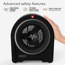 Vornado Velocity 5R (2026) Space Heater, Digital Thermostat, Black
Remote, LED Touch Controls, Locking Controls, 1-12 Hour Timer, Automatic Climate Control, Powerful Heater for Bedroom