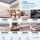 JOYWOO High Density Memory Foam Padding 72"x24"x2", Sofa Cushion & Chair Support Pad, Cut to Size Replacement for Thin Padding & DIY