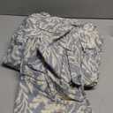 DAUAOTO Duvet Cover California King Size Set - 104"X96" Cover + 2 Shams, Cotton Bedding Set Blue Gray Botanic Pattern