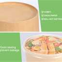 50 Pcs 32 Oz disposable meal prep containerspaper bowls with lidsdisposable soup bowlssoup bowls disposable hot/colddisposable salad bowls with lids