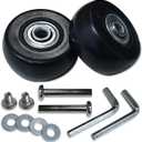 40mm Luggage Wheels Replacement Kit 608ZZ 6mm Bearings Wear-Resistant TPU Mute Carry on Suitcase 360 Swivel Replacement Luggage Wheels 36mm Axles for DIY Repair