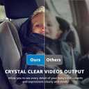 Baby Car Camera, HD Display Baby Car Mirror with Night Vision Feature, 4.3 inch Baby Car Camera with Monitor Wide Clear View, Backseat Camera Rear Facing to Observe Babys Every Move