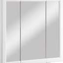 Design House Wyndham Tri-View Medicine Cabinet, 30", White | Wall Mount, Transitional, Wood, Bath, 545293-WHT