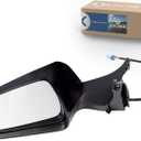 View Mirror Assembly Compatible with 2017-2023 Tesla Model 3, Front Driver Side Rearview Mirror with Memory Recall, Power Adjusted, Power Fold, Heated, Pearl Black, Replace# 1592031-00-E