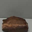 Satin Fitted Sheet, Queen Fitted Sheet Only, 1 - Piece Ultra Soft Deep Pocket Single Silk Bottom Bed Sheet Queen - Brown