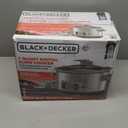 BLACK+DECKER 7-Quart Digital Slow Cooker, SCD7007SSD, Temperature Probe, Sous-Vide, Locking Lid, Removable Stoneware Crock