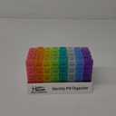 Month Pill Box Organizer - 4 Times-a-Day Morning-Noon-Evening-Night - Large 32 Daily Pill Cases with Compartments for Vitamins, Supplements, Medication -Travel Monthly Pill Organizer, Rainbow