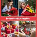 Koogel Red Wrapping Paper Roll, 15" x 450" (38') Gift Wrapping Paper for Packing Gift Wrap Parcel Wall Art Crafts Floor Covering