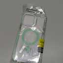 iPhone 13 Pro Case, MagSafe Compatible, Magnetic Kickstand Case for Women, Clear Green