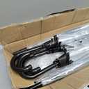 12 Pcs Wedding Favors for Guest Umbrella Gifts Bulk 52 Inch Large Dome Rain Windproof Stick Umbrellas with Thank You Tags and Rope Guest Souvenirs for Wedding Party Bridal Favors (Black)