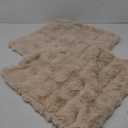 MADIZZ Pack of 2 Thick Plush Wool Throw Pillow Covers 24x24 Inch Beige Soft Neutral Decorative Throw Pillows Accent Boho Cushion Covers for Couch Sofa Bedroom Pillow Shell