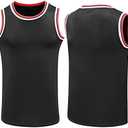 YWIES Plain Basketball Jersey, Blank Team Uniform, Hip Hop Hipster Short Sleeveless Active Shirts 2XL