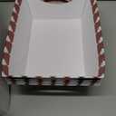 Nuogo 6 Pack 6 x 10'' Christmas Basket for Gift Empty Christmas Basket with Bag, Bow, DIY Gift Basket Box Tray with Handle for Xmas Birthday Party Gifts