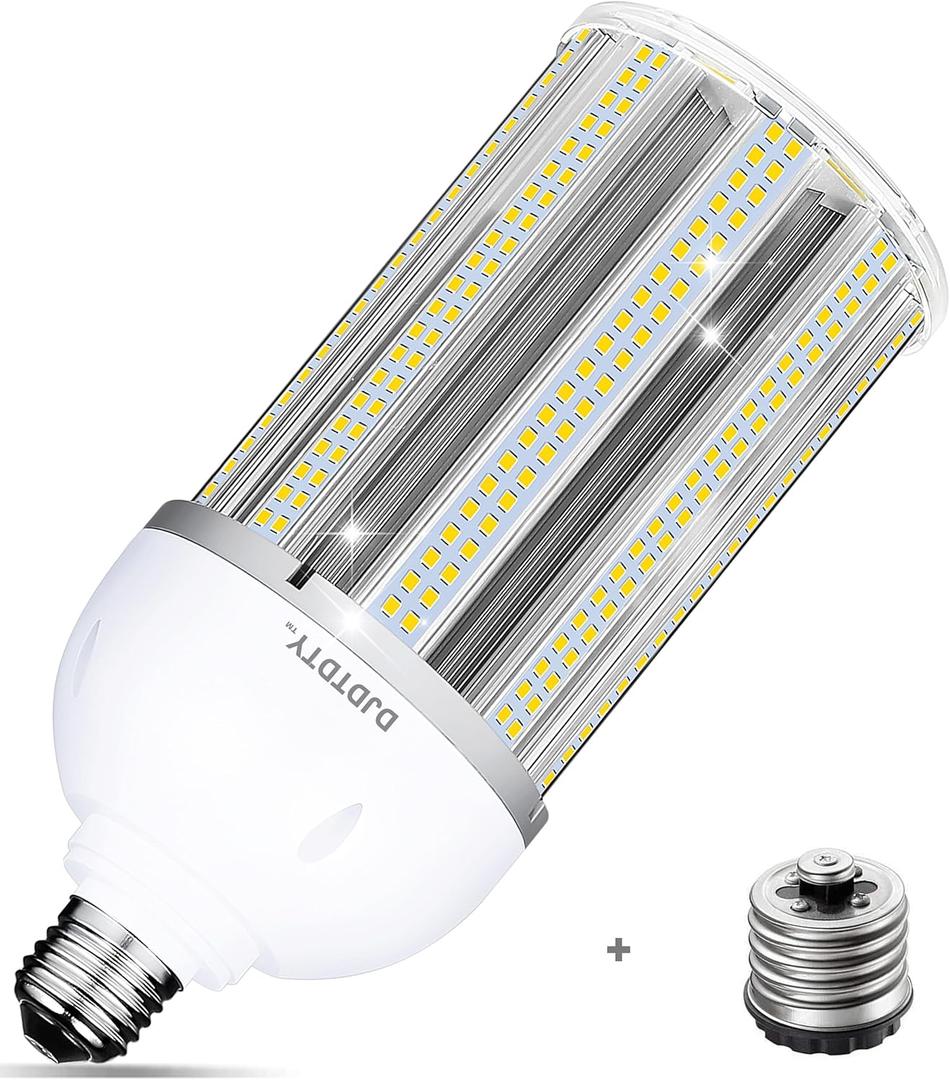 Amazon High Brightness 60W LED Corn Light Bulb, E26 E39 Base LED Corn Lamp, 9000 Lumen 5000K Daylight 100V~277V Corn Cob Light Bulb for Indoor Outdoo (60Watts, 1 Count (Pack of 1))