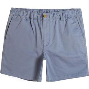 maamgic Men's Classic-fit 5.5" Cotton Casual Shorts Elastic Waistband with Multi-Pocket Daily Wear Walking Summer Outfit (33, Blue)