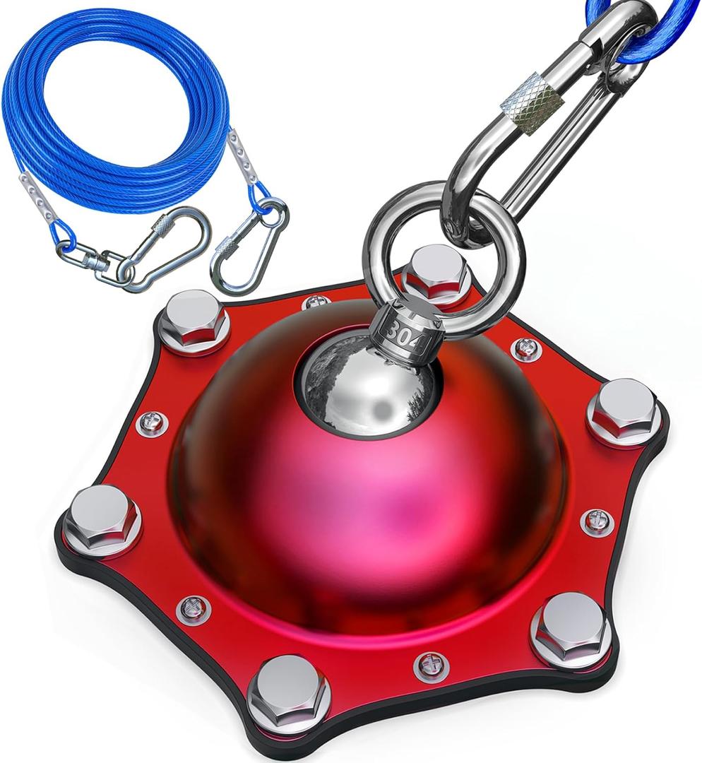 Dog Tie Out Cable and Stake for Yard,(up to 200lbs) 15ft Heavy Duty Cable,360 Swivel Dog Run Anchors- No Tangle,Ideal for Outdoor Camping